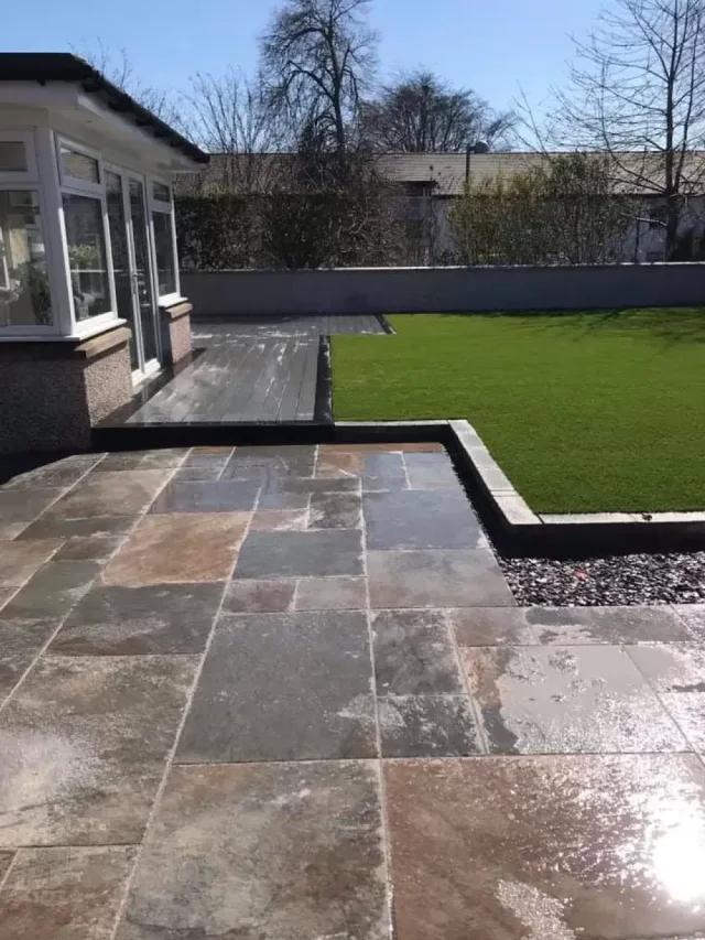 Easigrass Mayfair installation in family residential garden