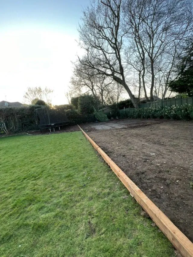 Base preparations being made for Easi-Belgravia artificial turf installation
