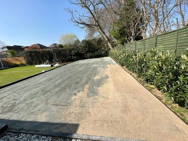 Ground preparation before Easi-Belgravia Easigrass turf installation