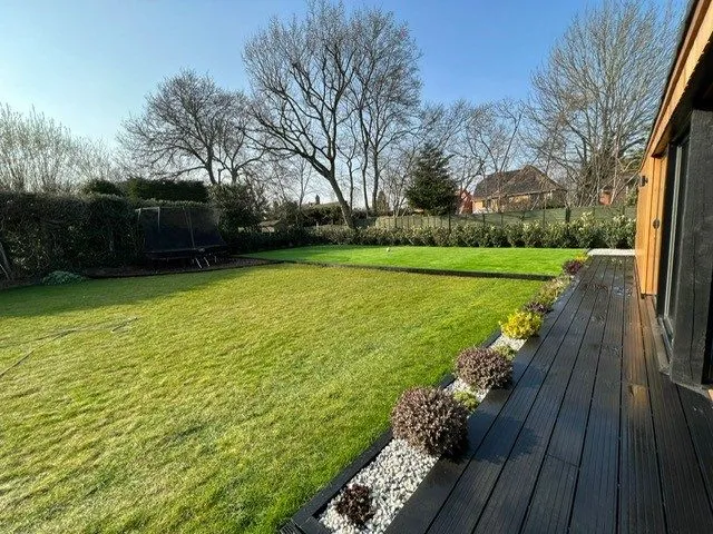 Back garden after Easi-Belgravia Easigrass Installation